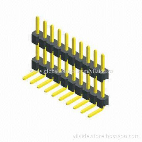 2.0mm Pitch Pin Header with Gold Flash and Tin Plating, NY6T and LCP Types